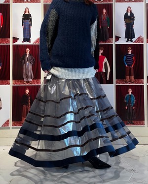 アウラアイラ　aulaaila　AULA AILA　BORDER TULLE SKIRT