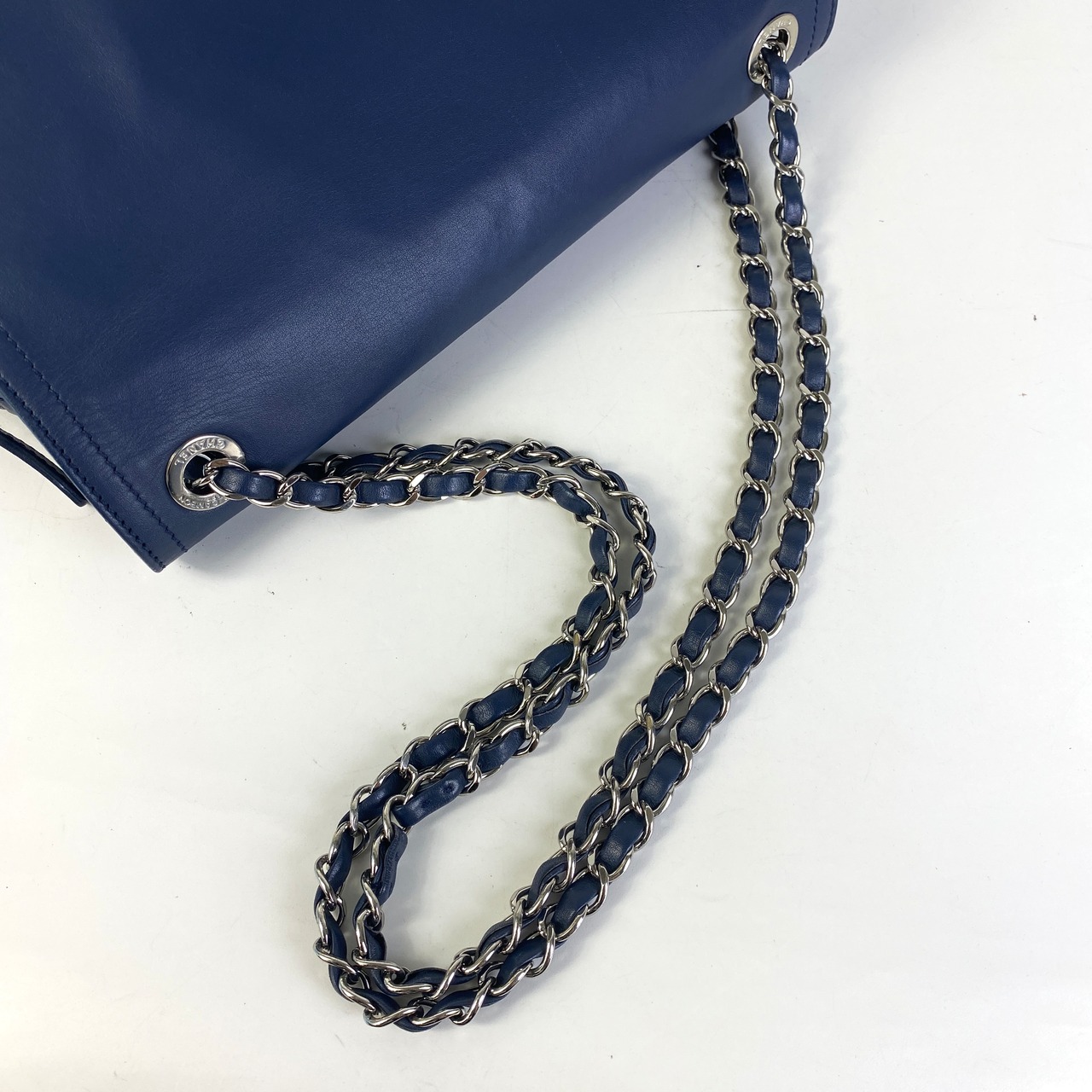 【最終処分SALE】CHANEL シャネル マトラッセ  キャビアスキン ショルダーバッグ ブルー A-7536