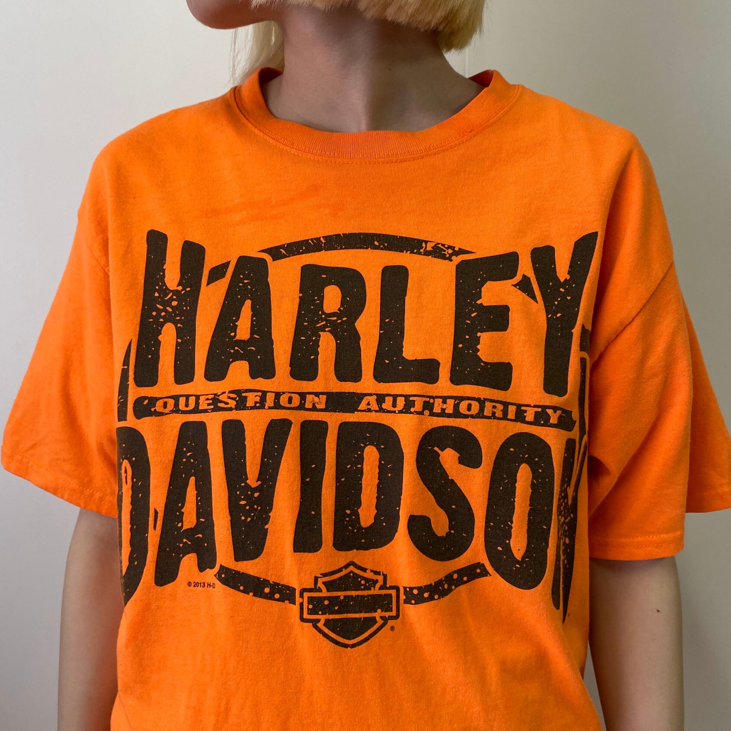 クリスマスファッション 激レア80´s Harley-Davidson Tシャツ 表