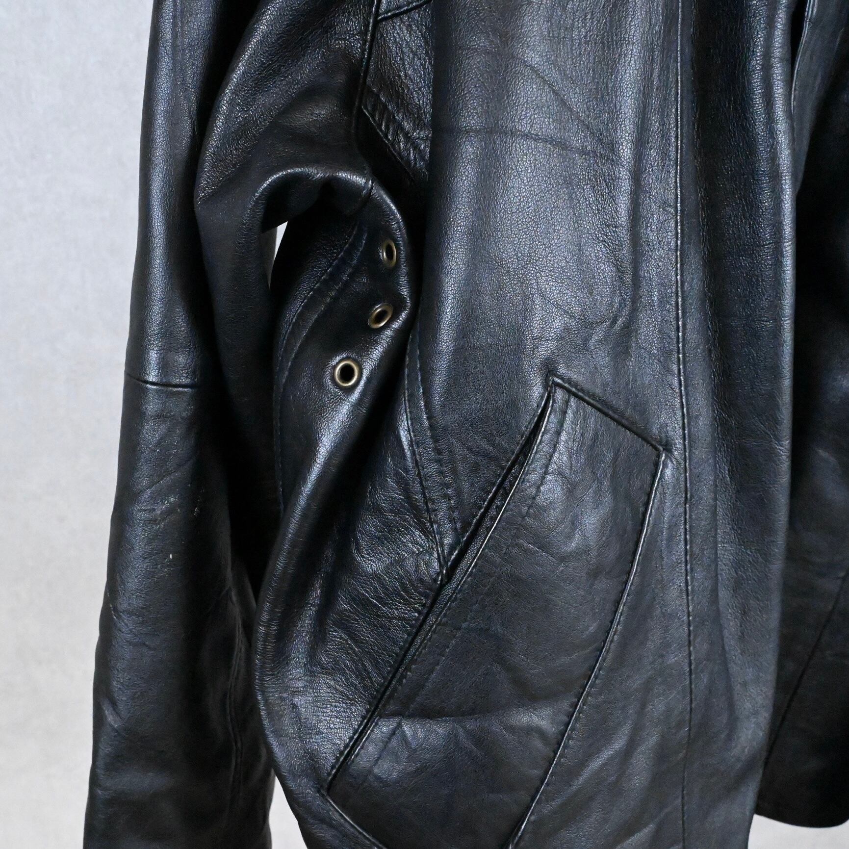 25AW》【YOUSED】 LEATHER DRIVERS JACKET 