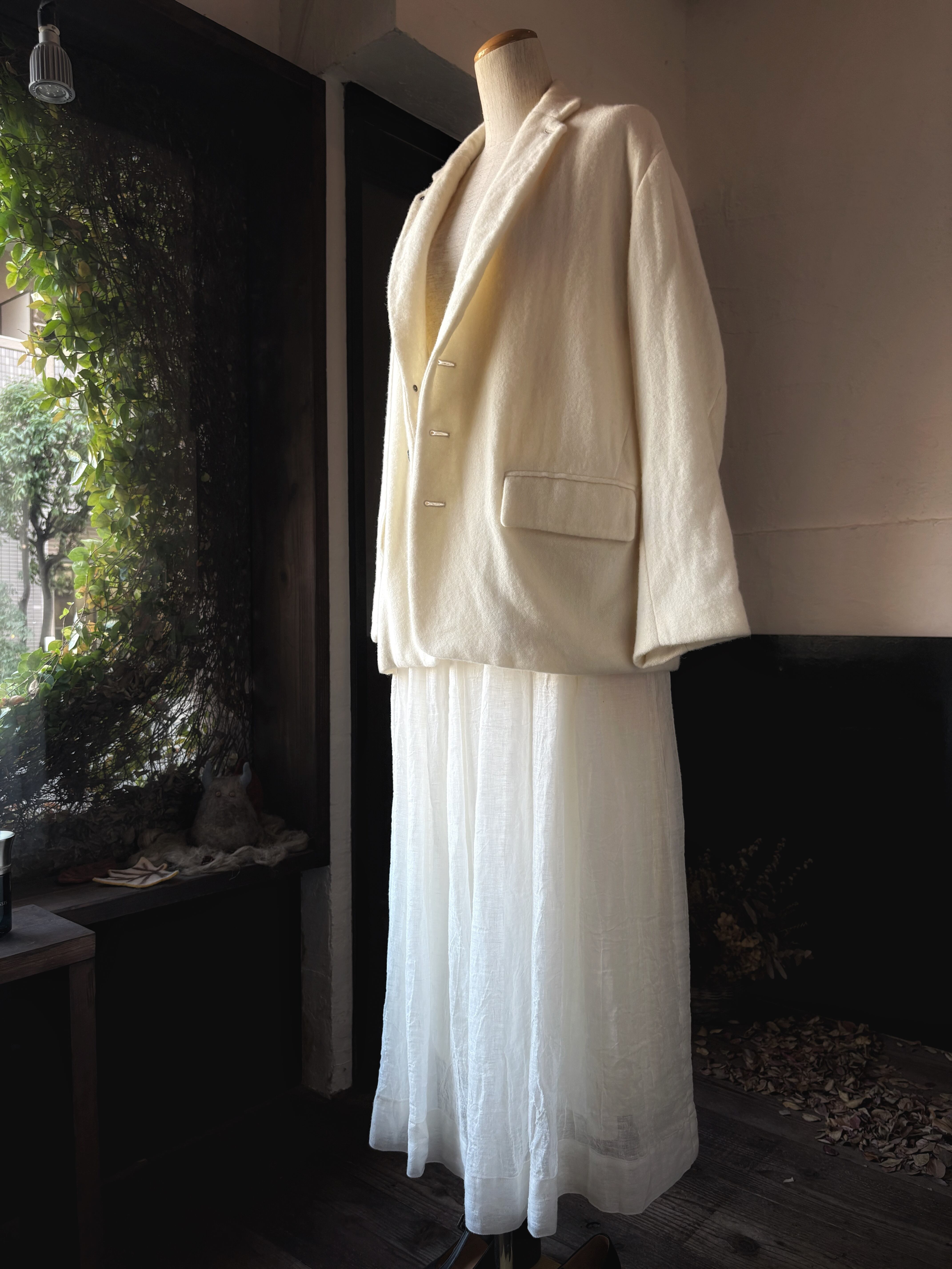 suzuki takayuki fulling jacket oyster white | PAY ID