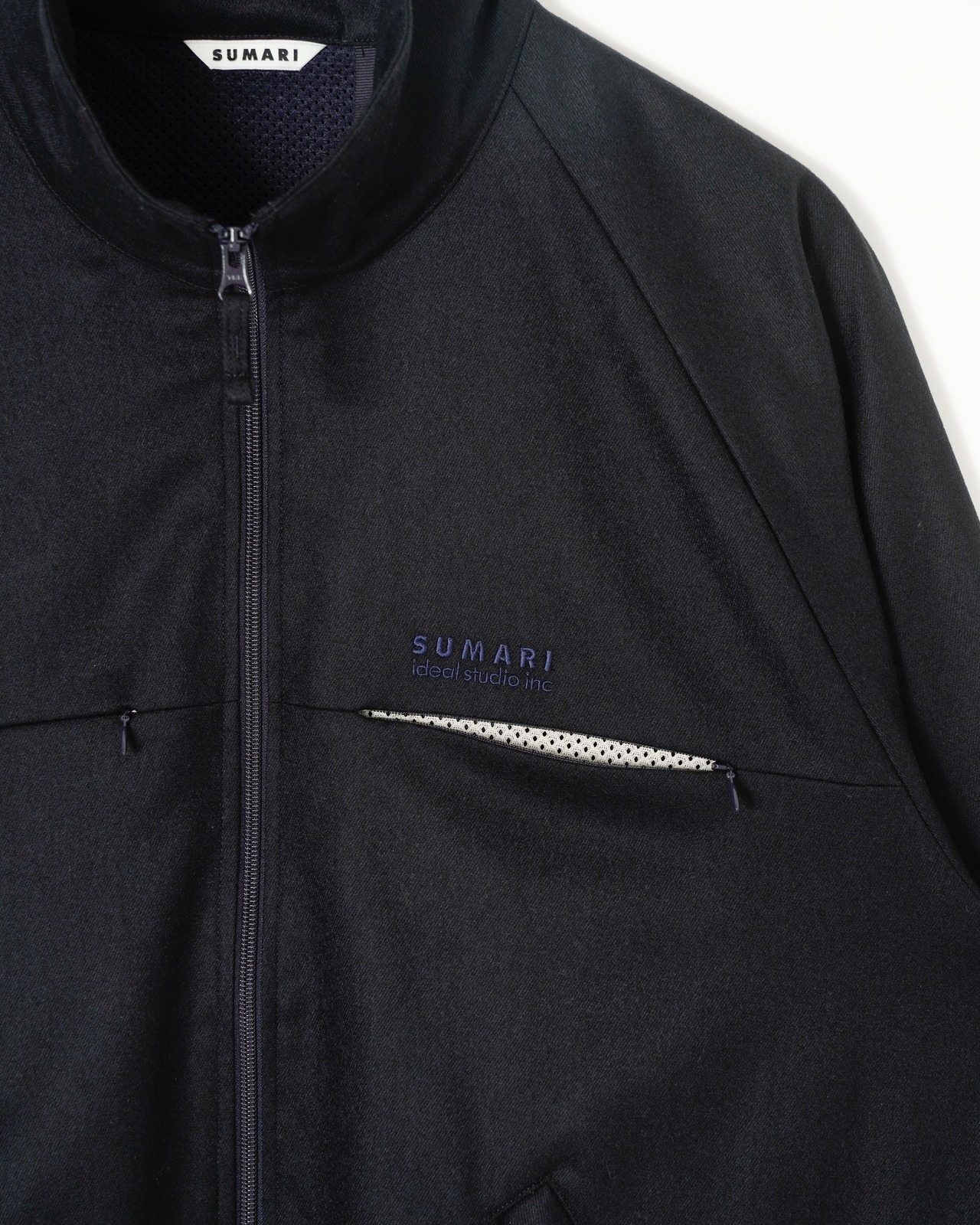 WOOL FLANNEL WINDBREAKER JACKET (NAVY) - 6