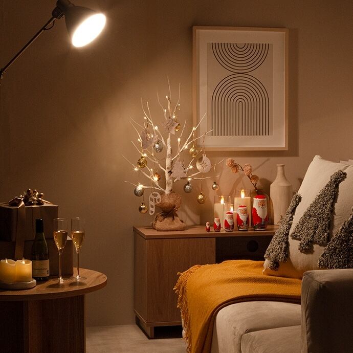 高さ150cm】白樺風ツリー LED コンセント式 | FIGARO