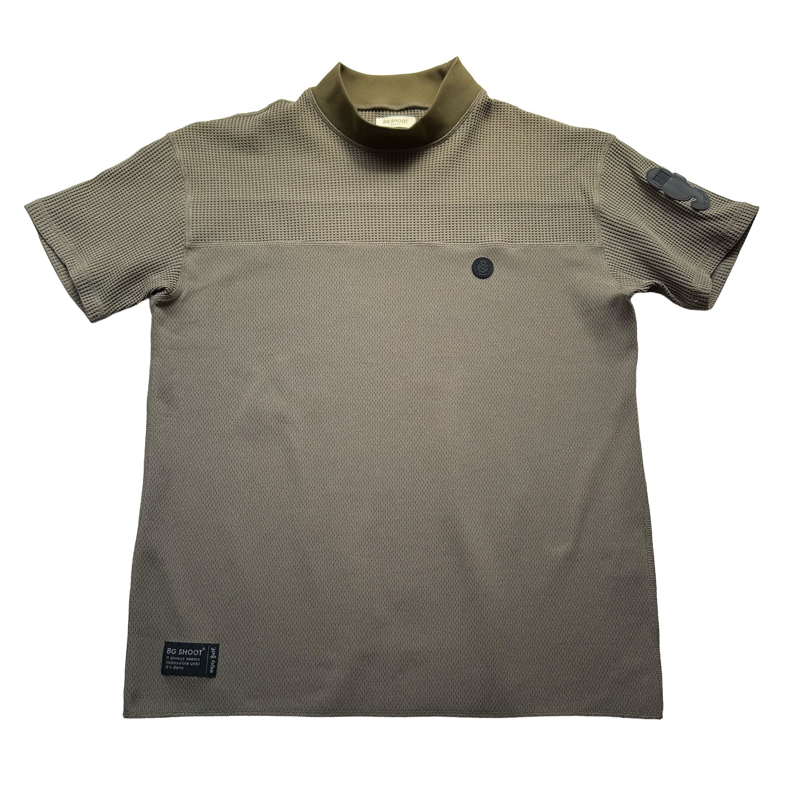 THERMAL FOOTBALL MOCK NECK SHIRTS -KHAKI- | 8G SHOOT WEBSTORE
