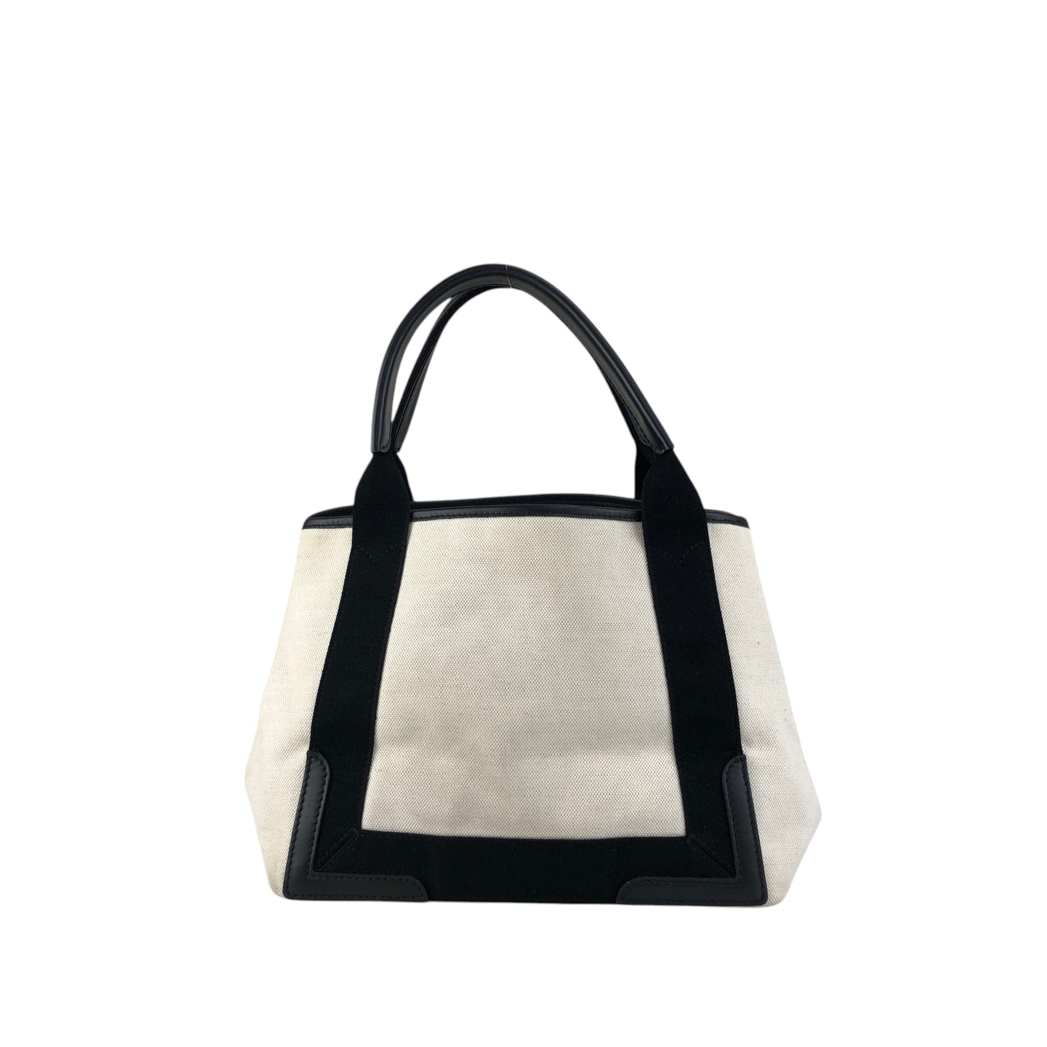 BALENCIAGA バレンシアガ カバスS ハンドバッグ ホワイト×ブラック
