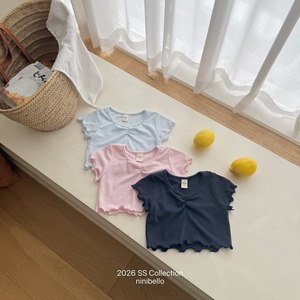 [ninibello] Mellow Eyelet Tee +fee2 / [니니벨로] 멜로우아일렛티