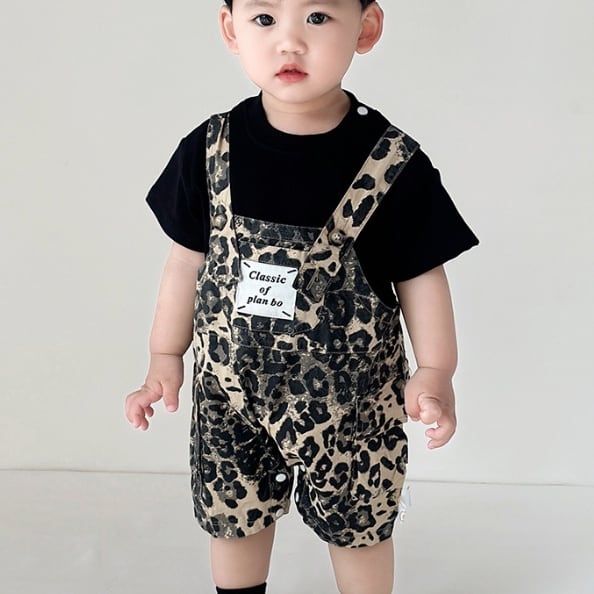 BABY】オシャレヒョウ柄サロペット | Betty