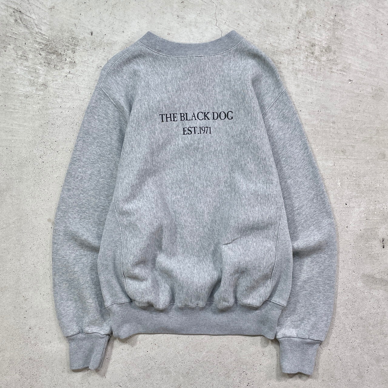 00年代 The Black Dog ブラックドッグ スウェットシャツ リバース 