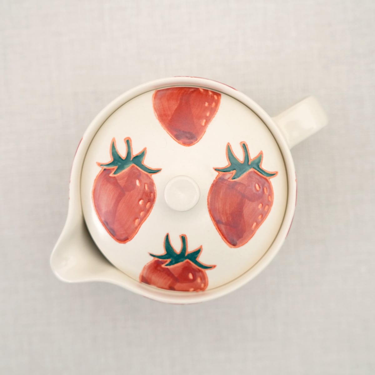 フレッシュアート マグポット（アミ付き）（いちご） | 菊祥陶器／工房