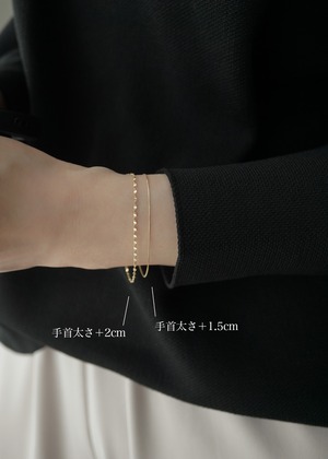 K10YG -Simple Bracelet- A