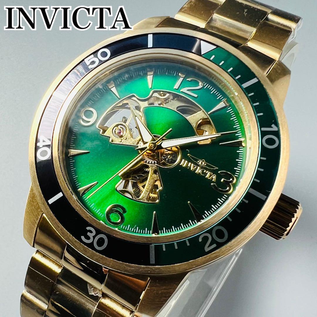 インビクタ 腕時計 INVICTA ゴールド ケース付属 新品 メンズ おしゃれ-