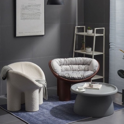 コンフォートシートクッション付き モダンデザイン ラウンジチェア 一人掛け アートチェア インテリア おしゃれ 丈夫な椅子の脚 組み立て不要