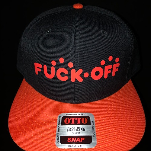 FXXK OFF cap (Orange/Black)(OTTO)