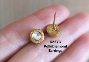 K22YG ポルキダイヤモンドピアス　100100300051