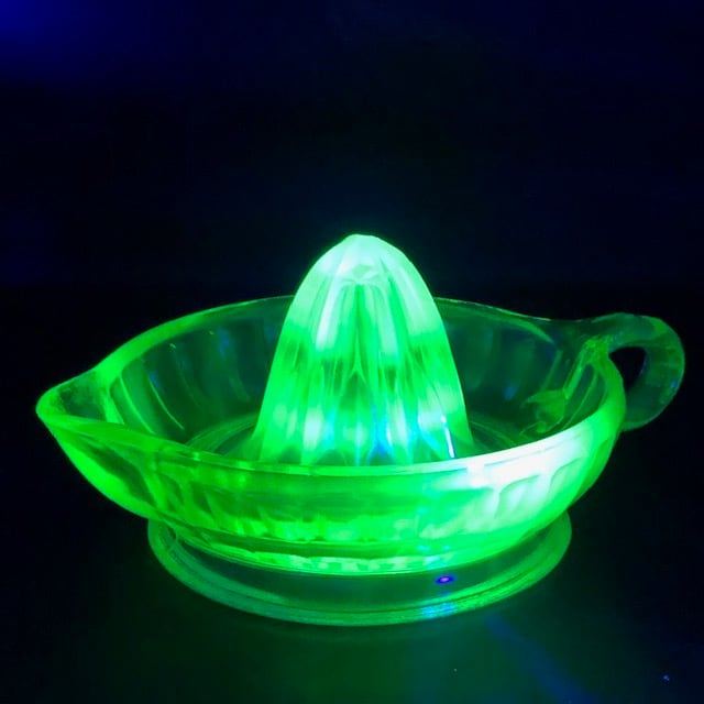 ウランガラス リーマー ディプレッションガラス 絞り器 | アンティーク