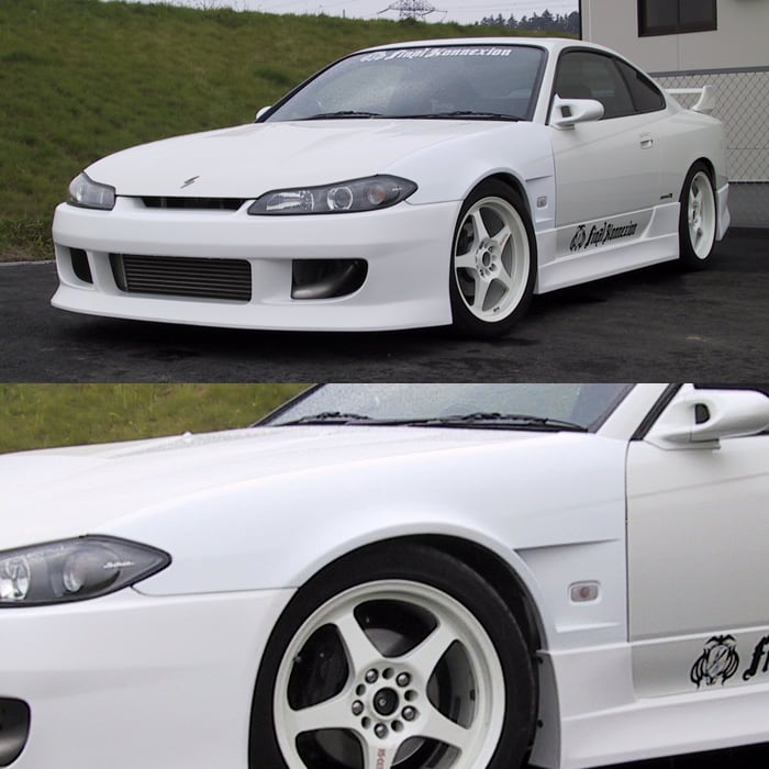 FIRST CONTACT】 FRP製 D-SPEC フロントフェンダーキット NISSAN S15