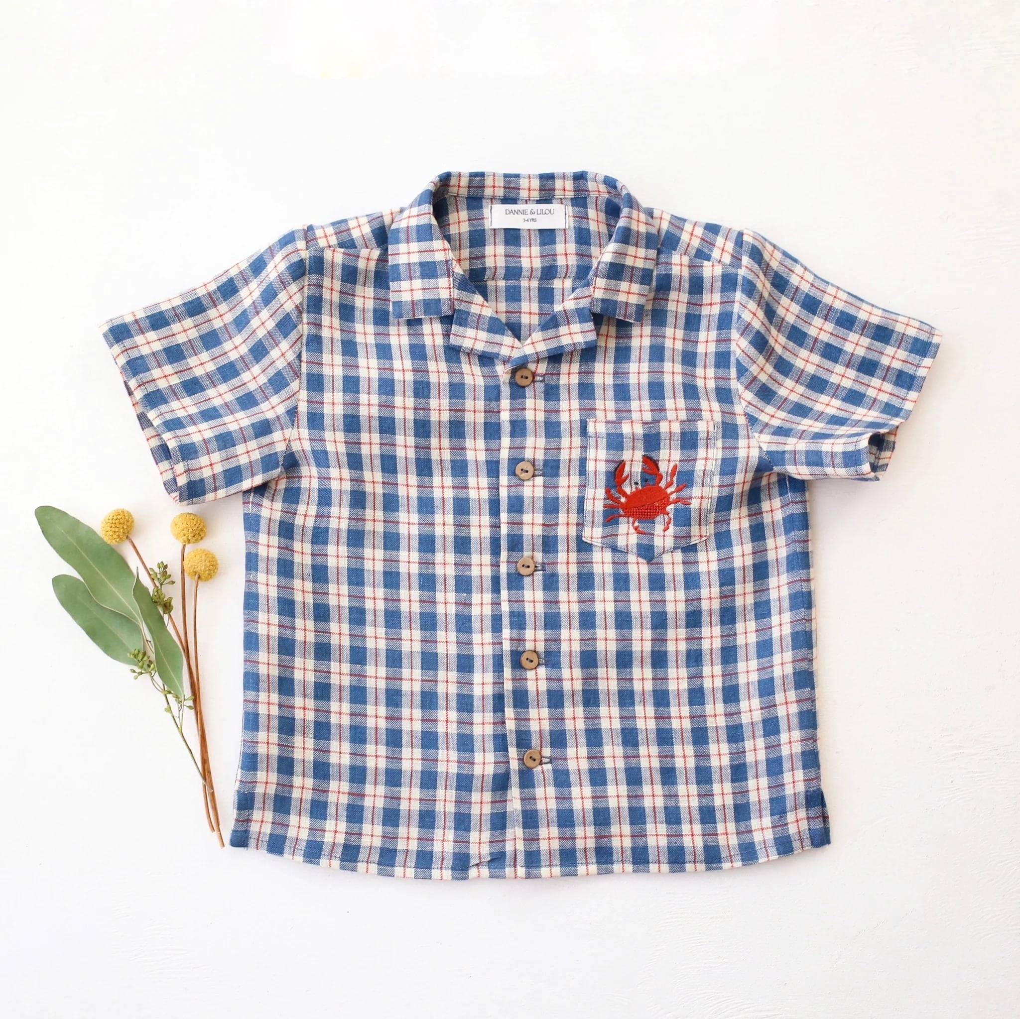 【予約】Dannie and Lilou / LINEN / Lapel Collar Shirt