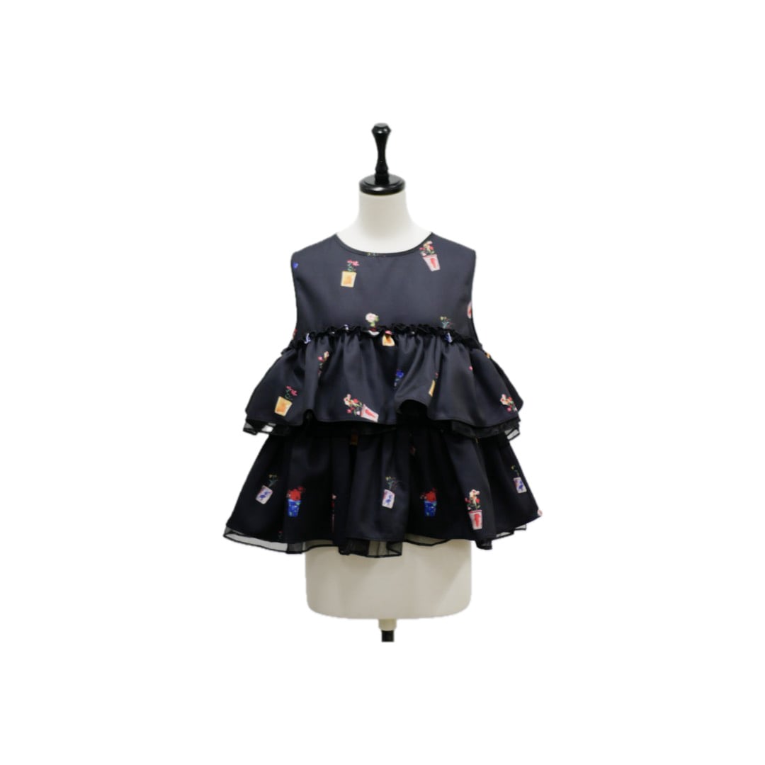 Flower garden tiered frill tops