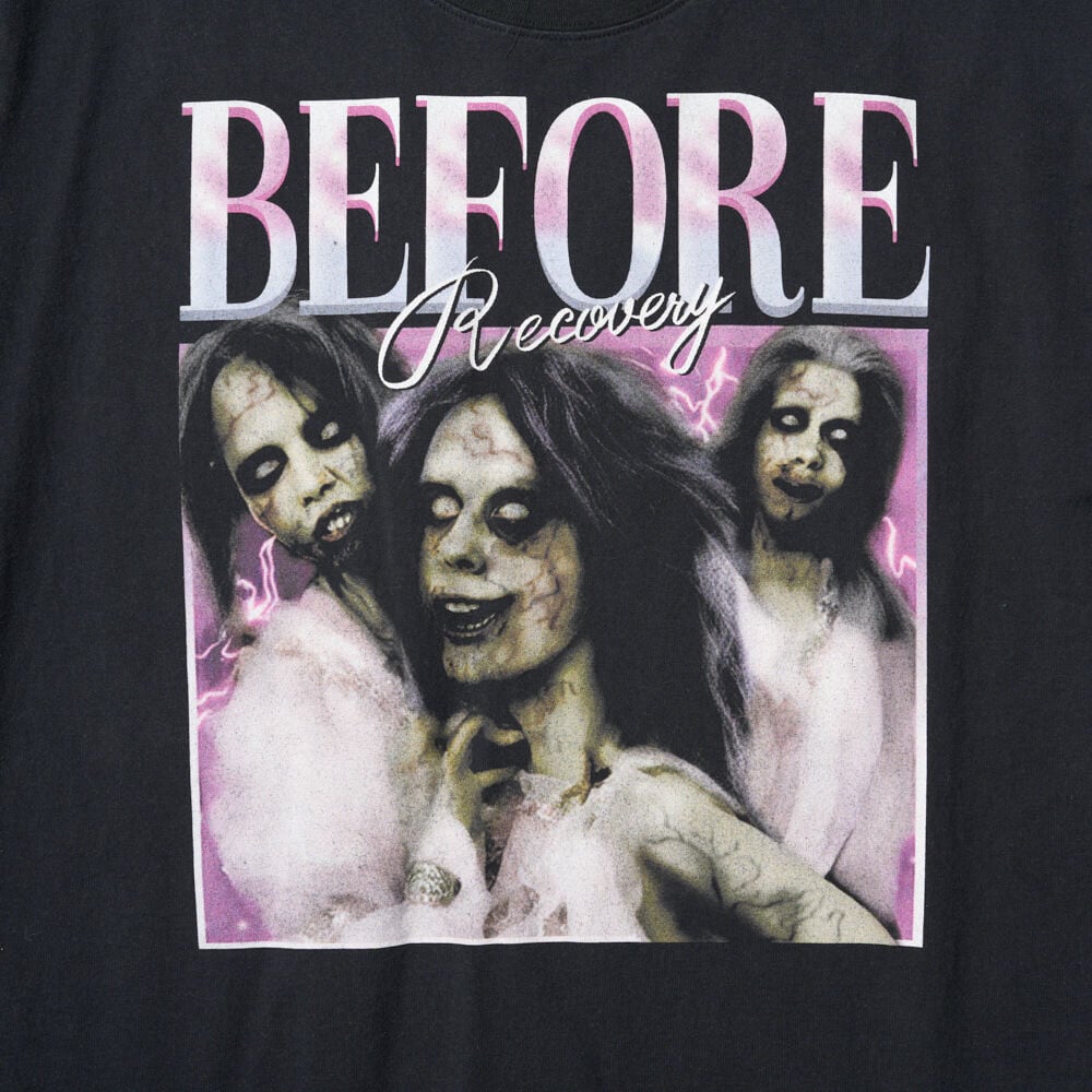 24AW】doublet BEFORE AFTER IDOL T-SHIRT (BLACK) 24AW42CS346