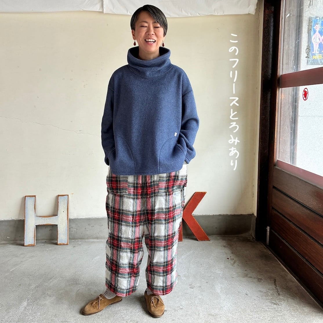 快晴堂　リネンドット柄　プルオーバー プルオーバー | 快晴堂