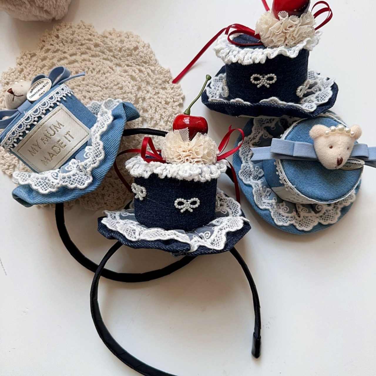 GOODSロリータベアチェリーケーキ誕生日帽