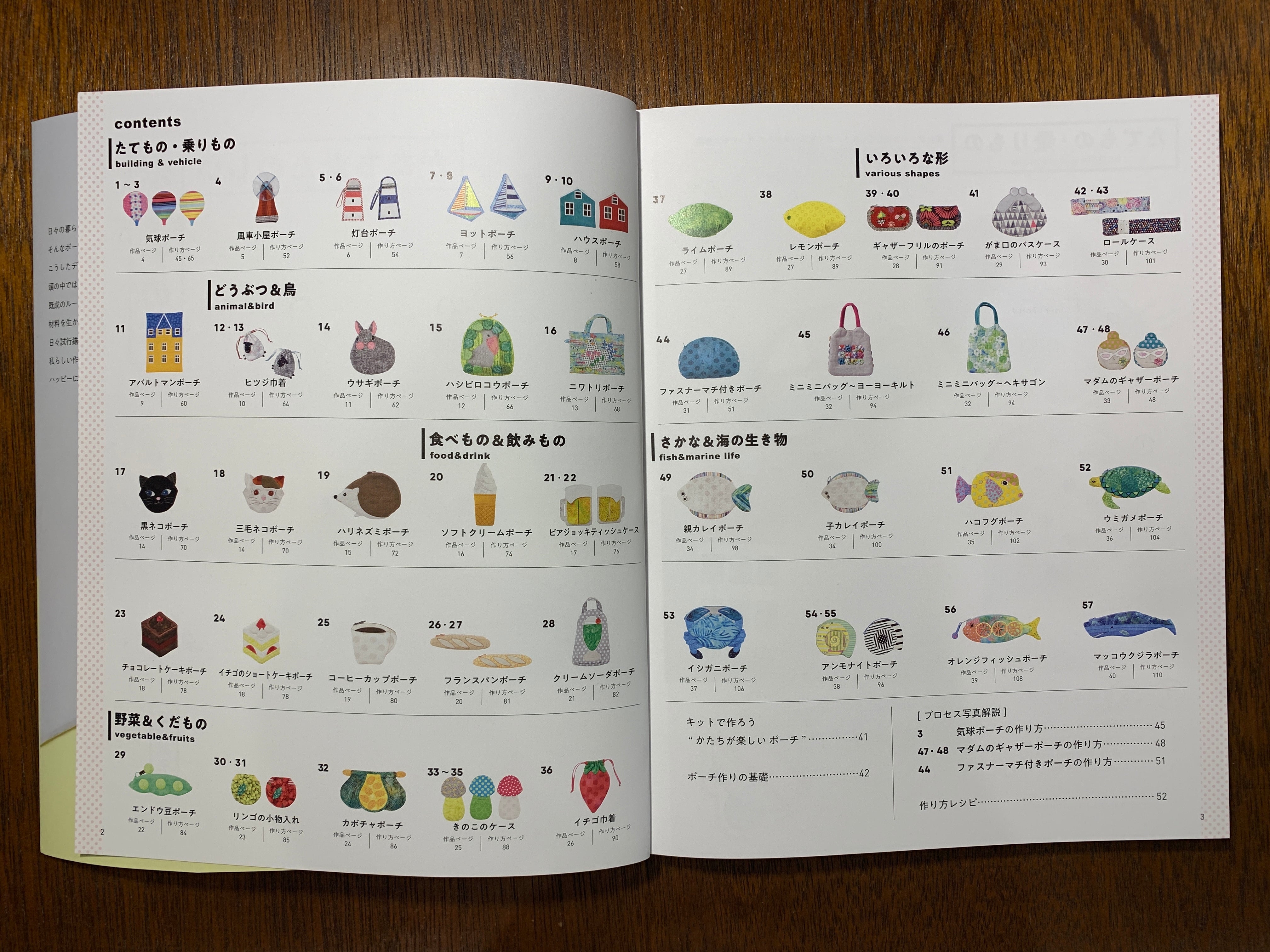 かたちが楽しいポーチの本》キノコケースA材料キット by 細尾典子さん cfmarche