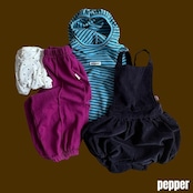 韓国子供服 / PEPPER / 26Autumn / コーデュロイ ショートサロペット / 秋服 *XS~XL *