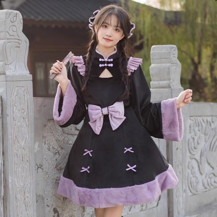 ToAlice 小悪魔 中華 ワンピース 地雷系 地雷風 原宿 ドレス ロリータ ToAlice 小悪魔 中華 ワンピース 地雷系 地雷風 原宿 ドレス