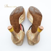 社交ダンス 衣装 ラテン シューズ ゴールド系 ORION オリオン 靴 くつ ヒール レディース 金 キラキラ 華やか 練習 レッスン ラインストーン ストラップ イベント ステージ ダンスシューズ ダンス衣装