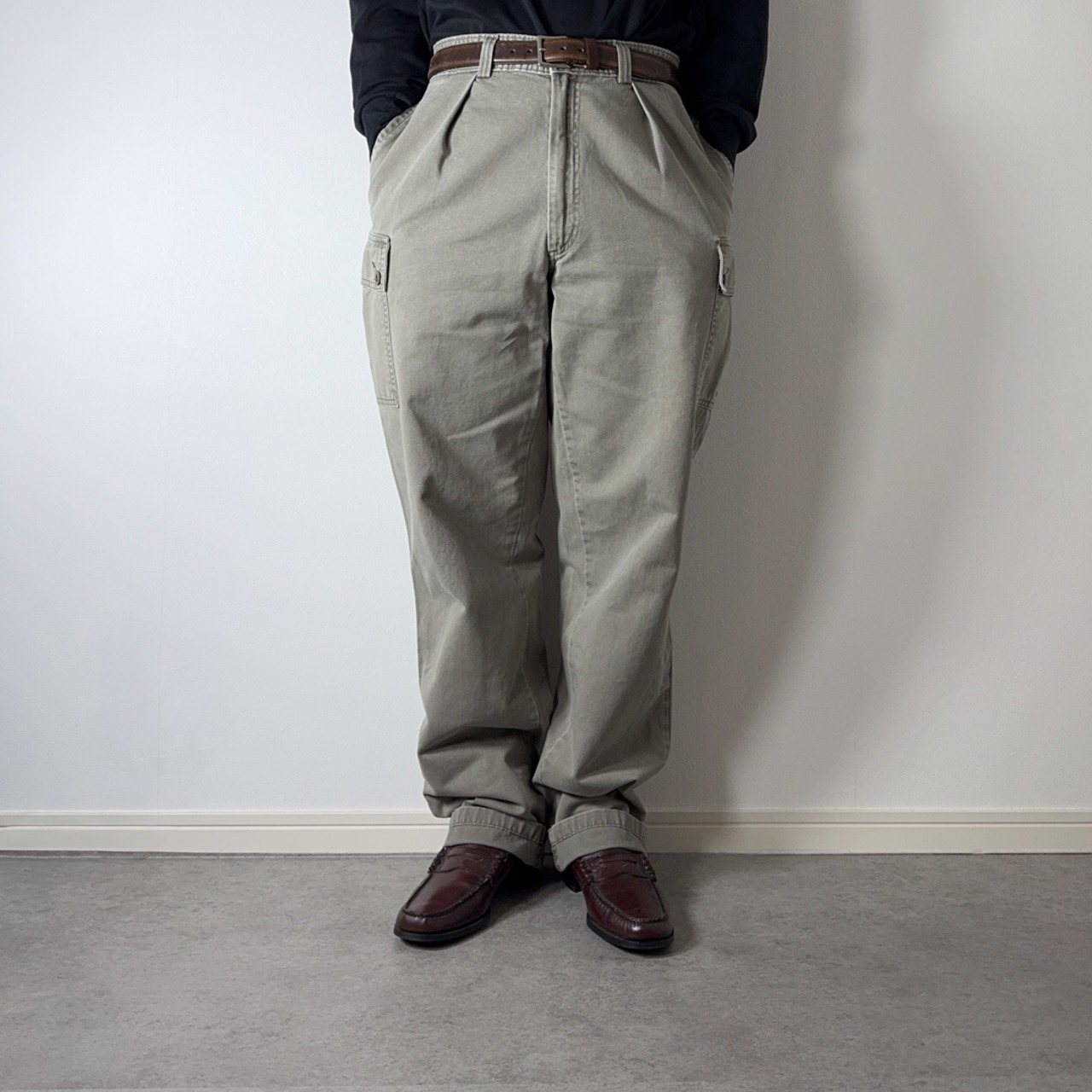 90s USA製 Polo by Ralph Lauren CARGO PANTS "TARPOON" W32L34 古着 - 15