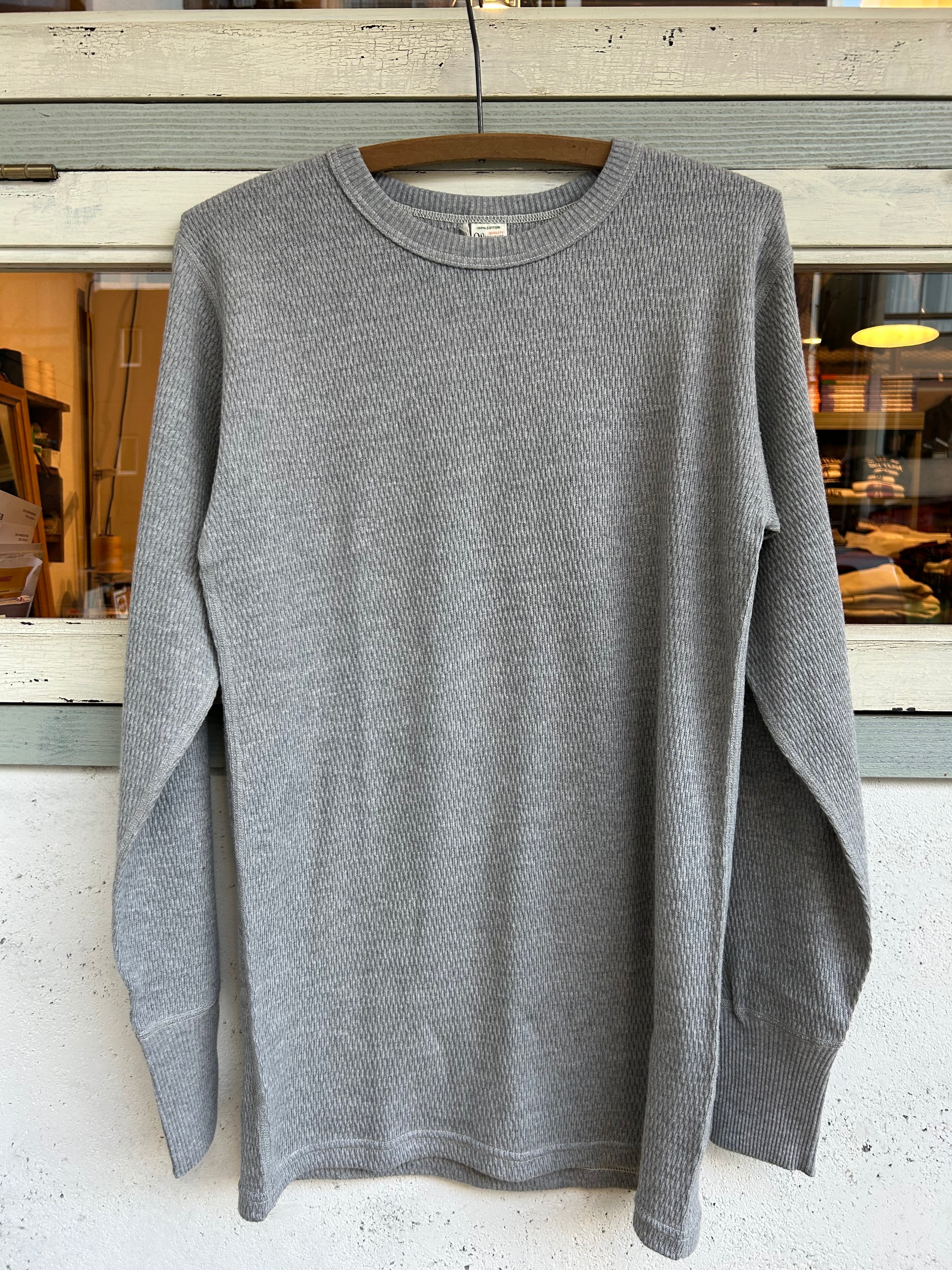 WAREHOUSE 5903 4本針クルーネックワッフル長袖T | union online shop