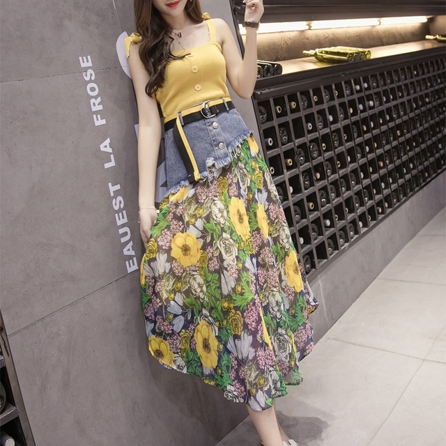 スカート レディース 送料無料 フレア フレアスカート 切り替え デニム ベルト付き ハイウエスト シフォン フレア  ロングスカート ロング丈 ミモレ丈 Aライン きれいめ シンプル カジュアル 上品 大人可愛い かわいい おしゃれ お洒落 こなれ感 抜け感 大人女子 ガーリー キュート ラフ ゆったり ゆる ベージュ アーミーグリーン 緑 カーキ ネイビー 紺 青 ブラック 黒 着回し 普段使い モテ 楽ちん 体型カバー 脚長 美脚 デート お出かけ フリーサイズ  春 夏 秋 春服 夏服 秋服