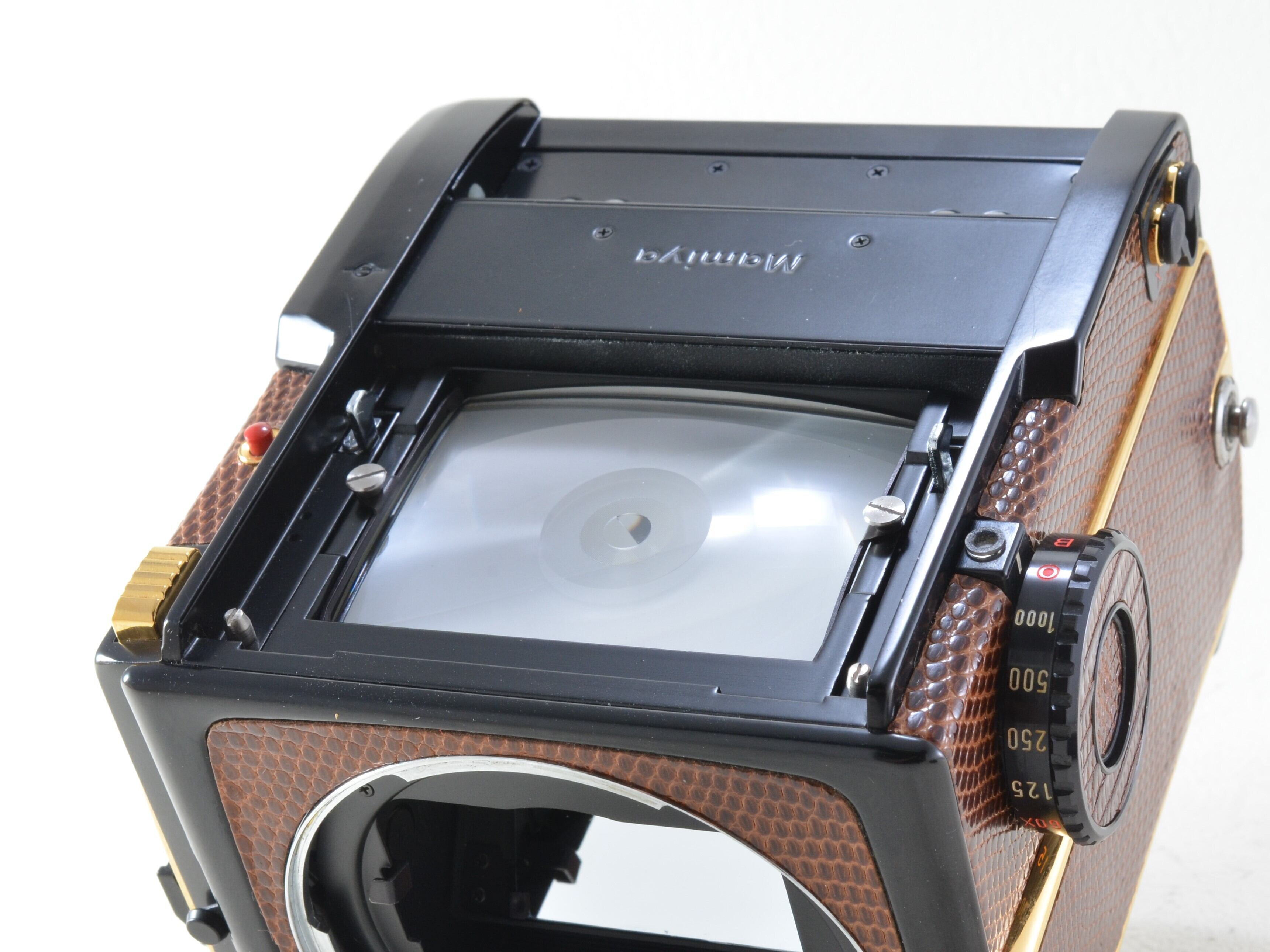 Mamiya 645 1000s ボディ ゴールデンリザード トカゲ革 マミヤ Mamiya 645 1000s ボディ ゴールデンリザード トカゲ革 マミヤ
