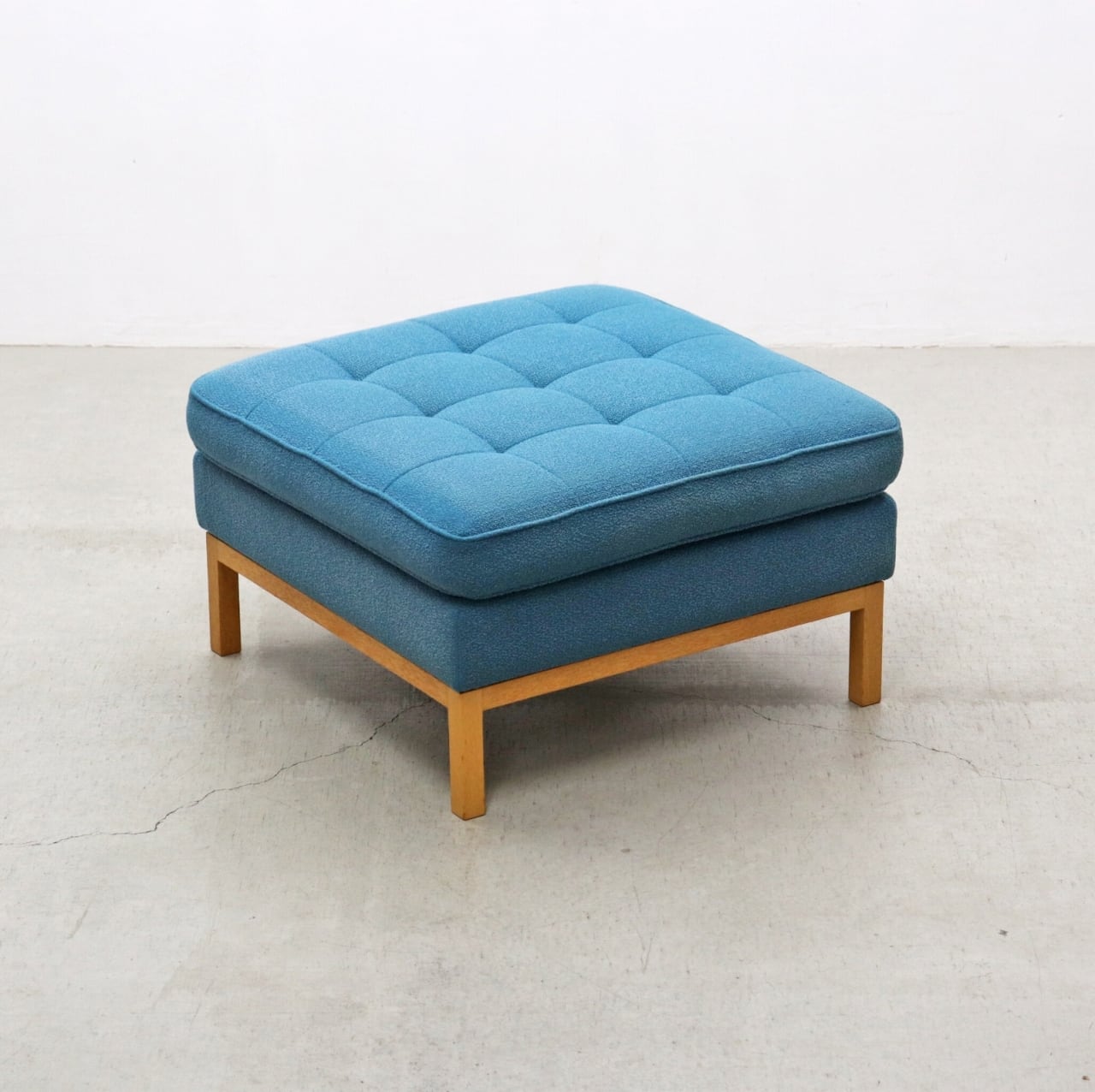 美品■Knoll/ノール■フィスター■総革■ベンチソファ■オットマン■3P■ ヴィンテージ knoll ノール フローレンス・ノール オットマン スツール