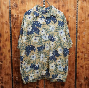 ralphlauren clayton 開襟シャツ XL/ラルフローレン 総柄 オープンカラーシャツ