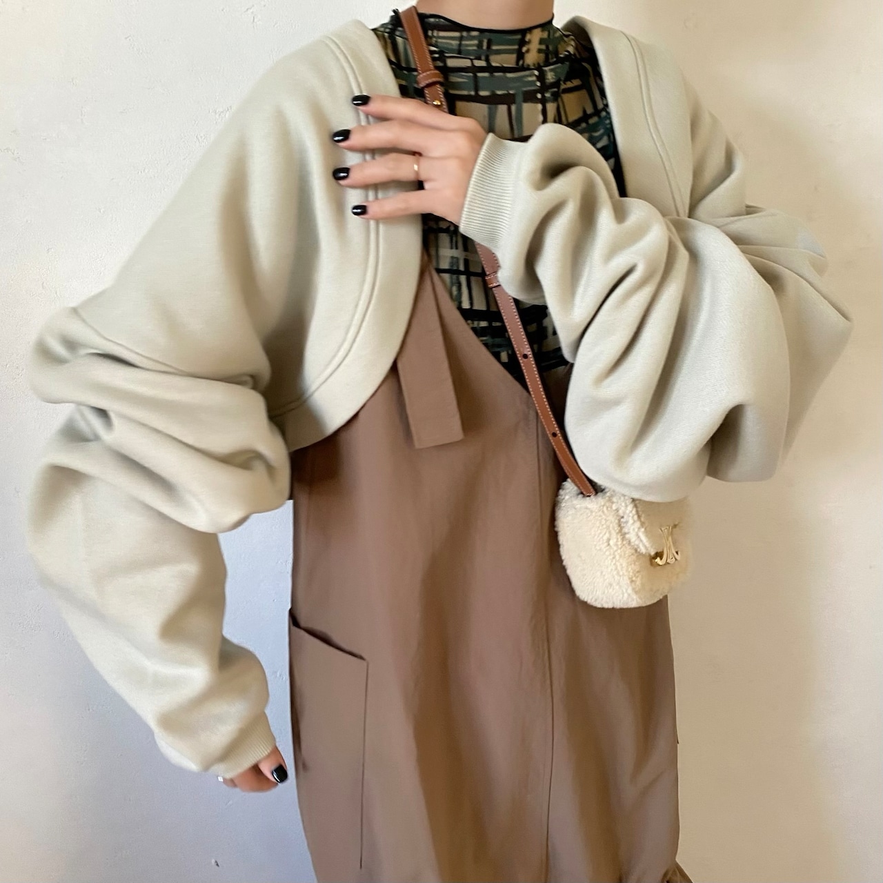 sweat bolero/beige