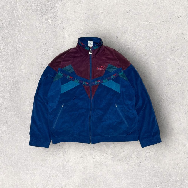 "90's PUMA" velor track jacket