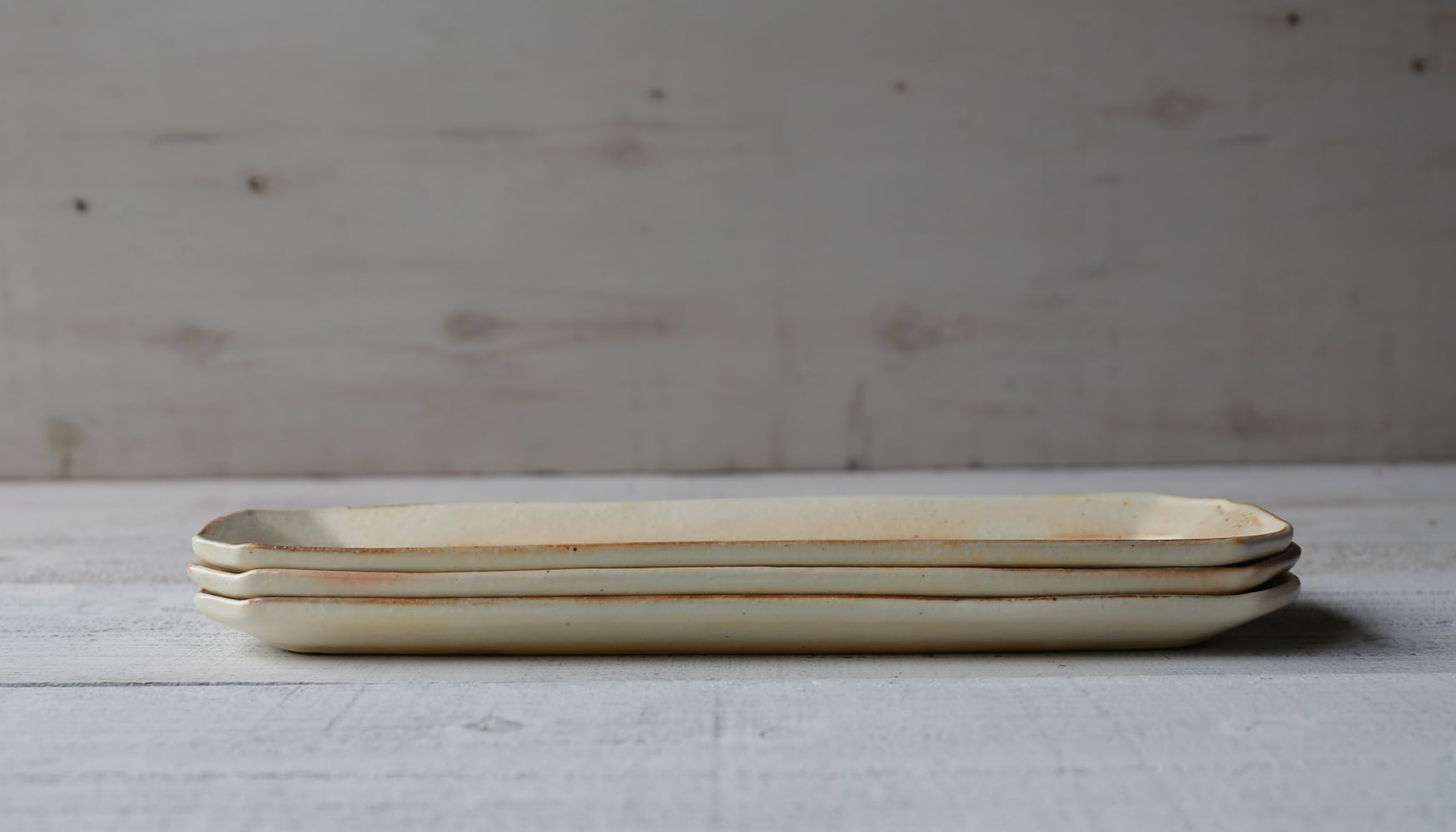 鉄散 八角長皿 | 古谷製陶所