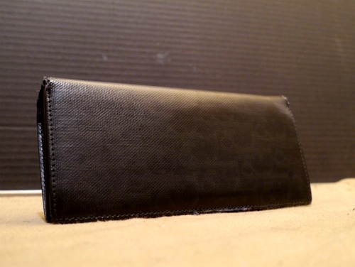 定番◆Dior Homme ディオールオム トロッター レザー 長財布◆