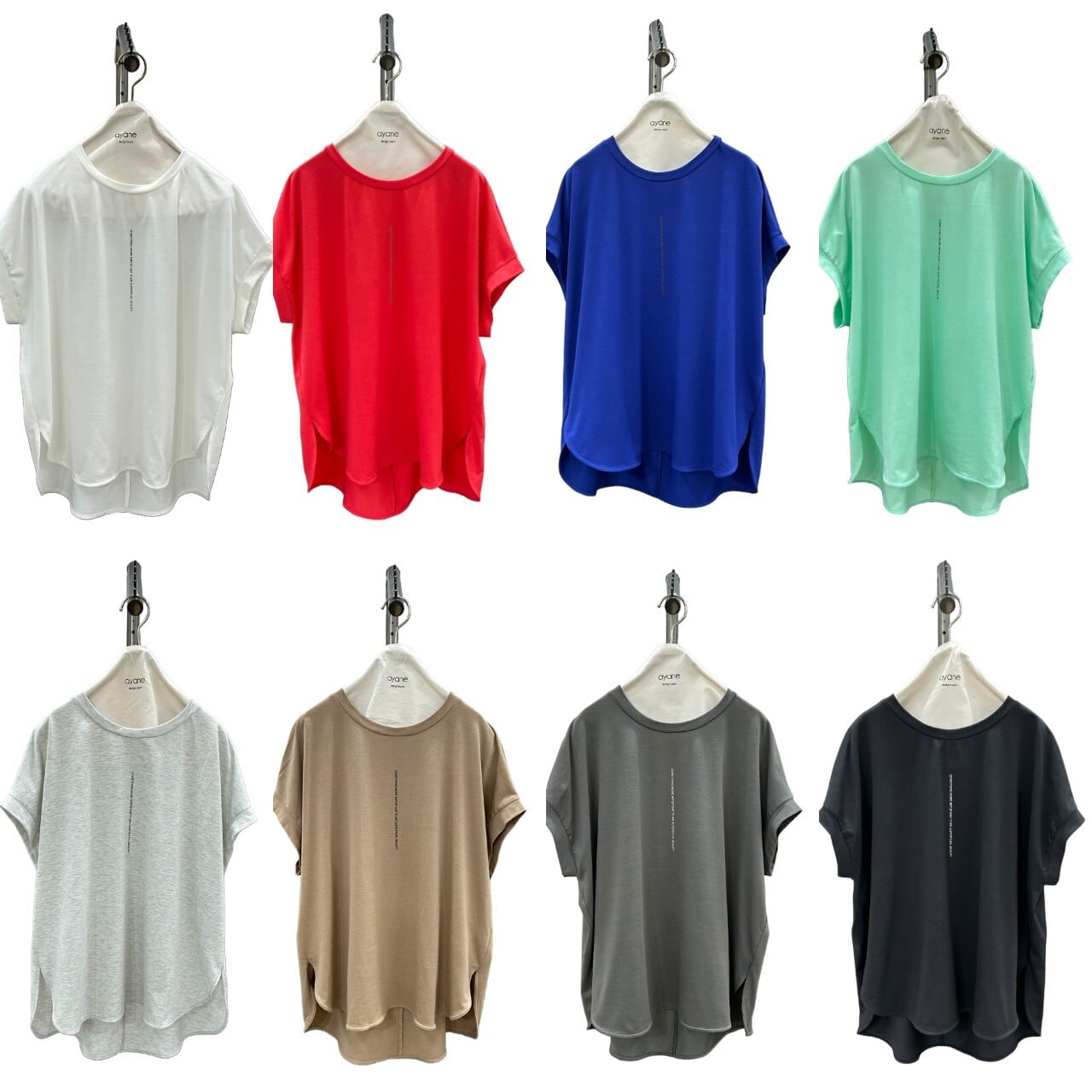 SALE【ayane】縦ロゴフレンチTシャツ 836610 アヤン | red earth