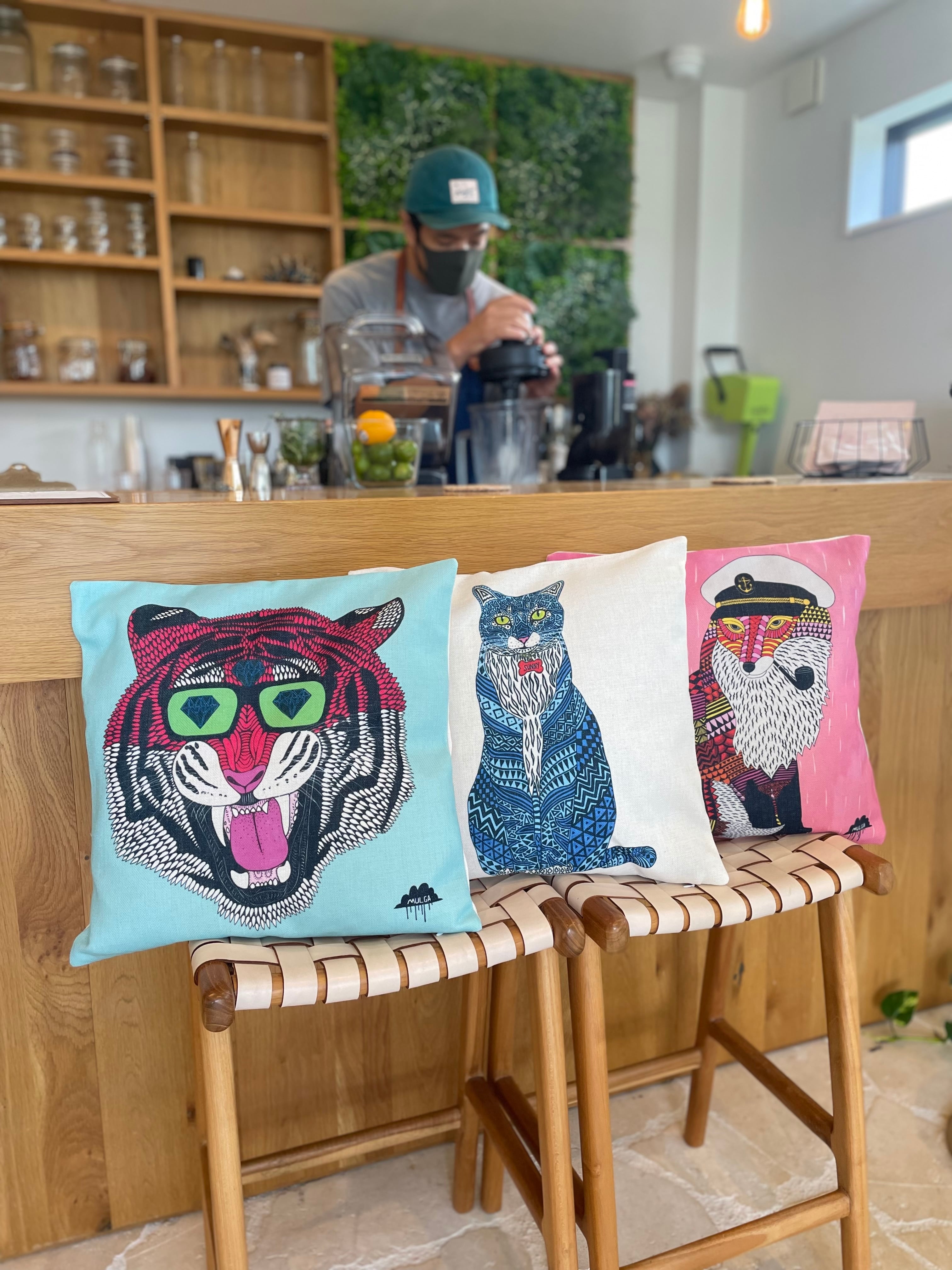 クッションカバー Gino the Tiger | MULGA THE ARTIST ASIA