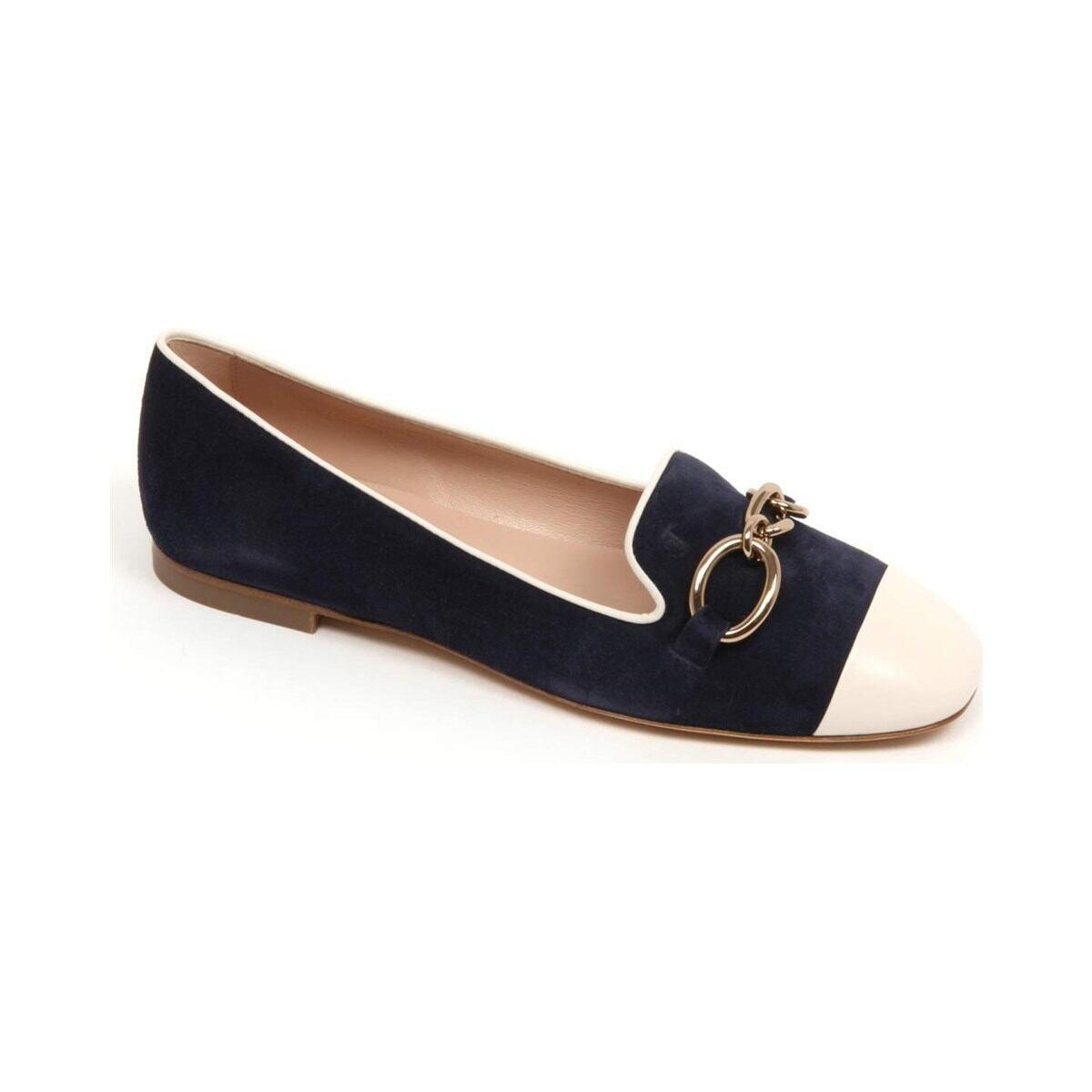 TOD'S トッズ レディース バレエシューズ スエード・レザー ネイビー