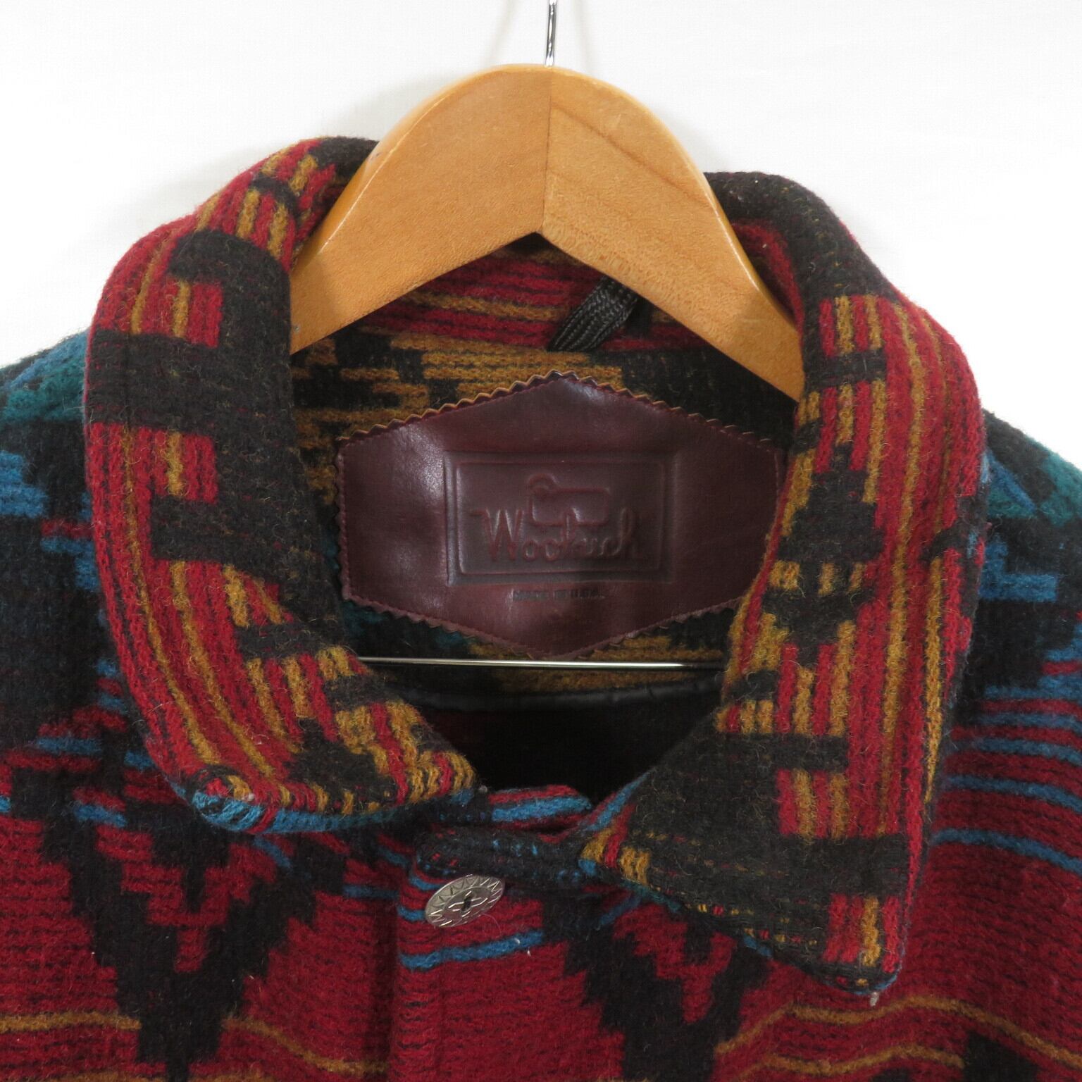 80s WOOLRICH USA製 ネイティブ柄 コート sizeXXL/ウールリッチ 0304