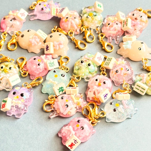 ミニミニ麻雀牌 動物チャーム