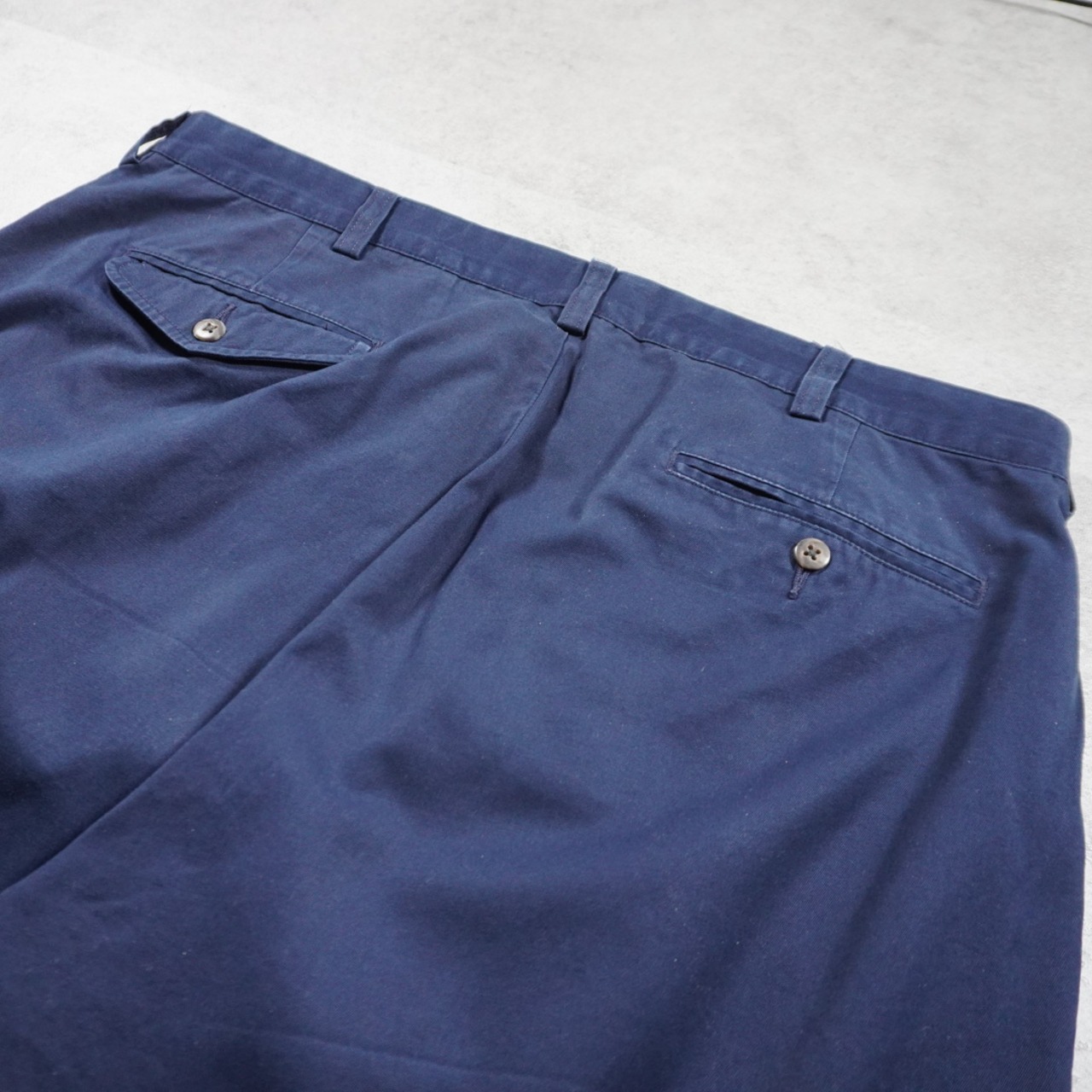 90s Polo by Ralph Lauren POLO CHINO HAMMOND "Lightweight Twill" navy W36L29 古着 - 6