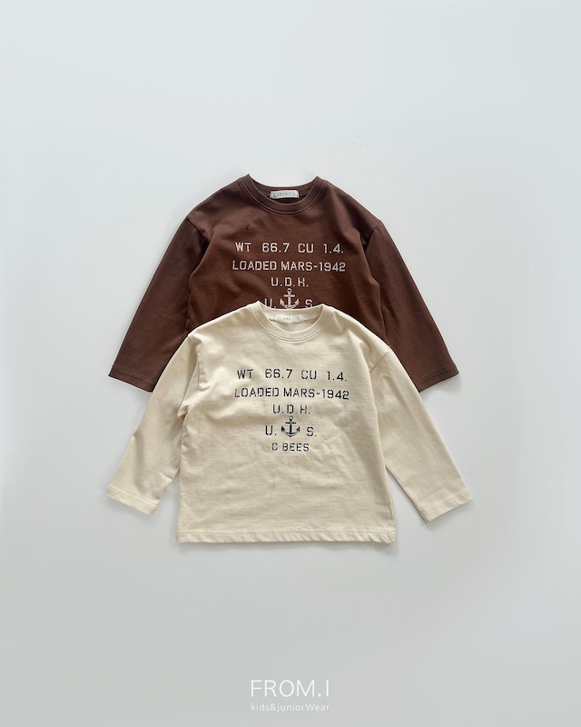 【取寄】from.i｜anchor vintage tee｜アンカーヴィンテージT｜S-JL｜kids&jr｜26 autumn