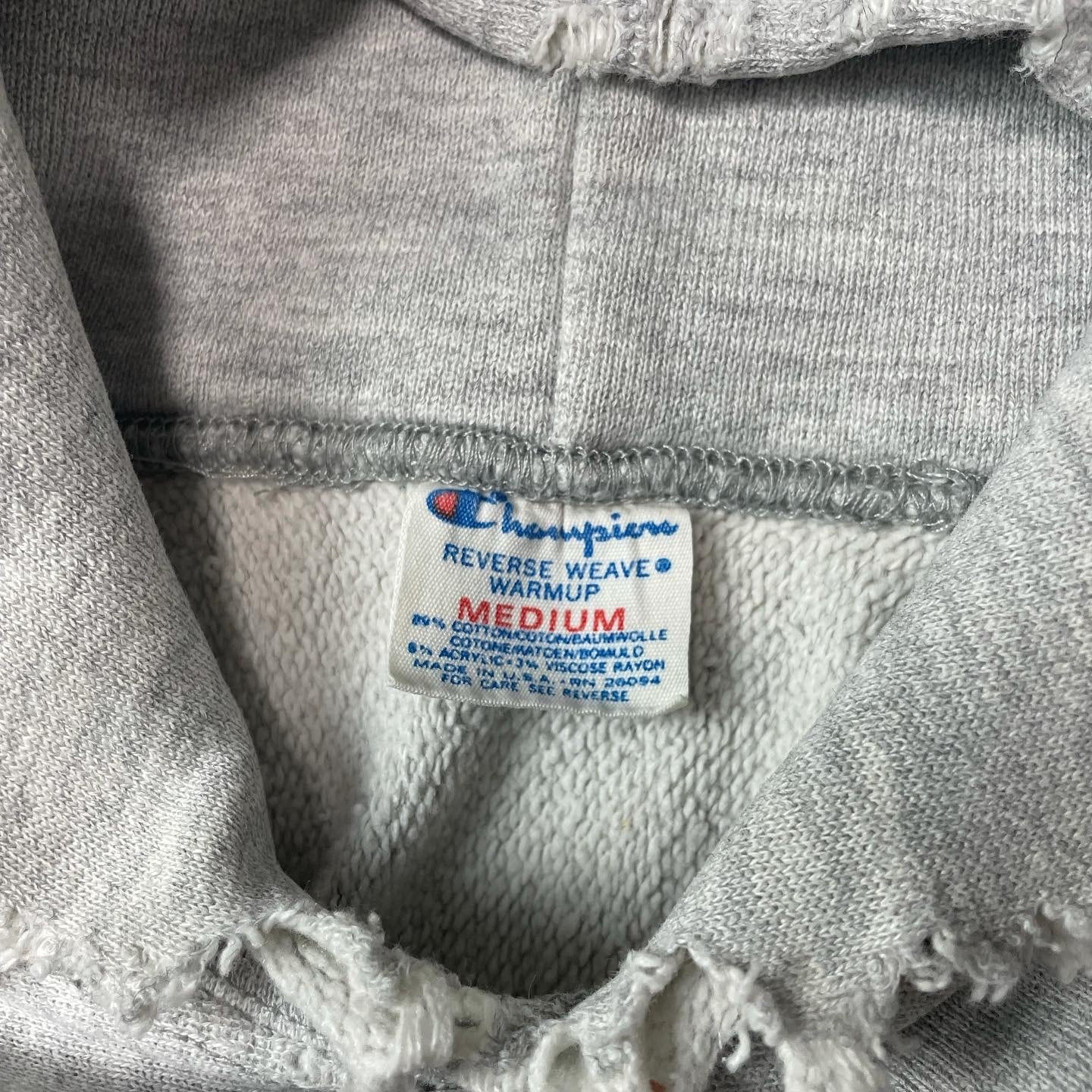 champion reverse weave hoodie kings point stain print 