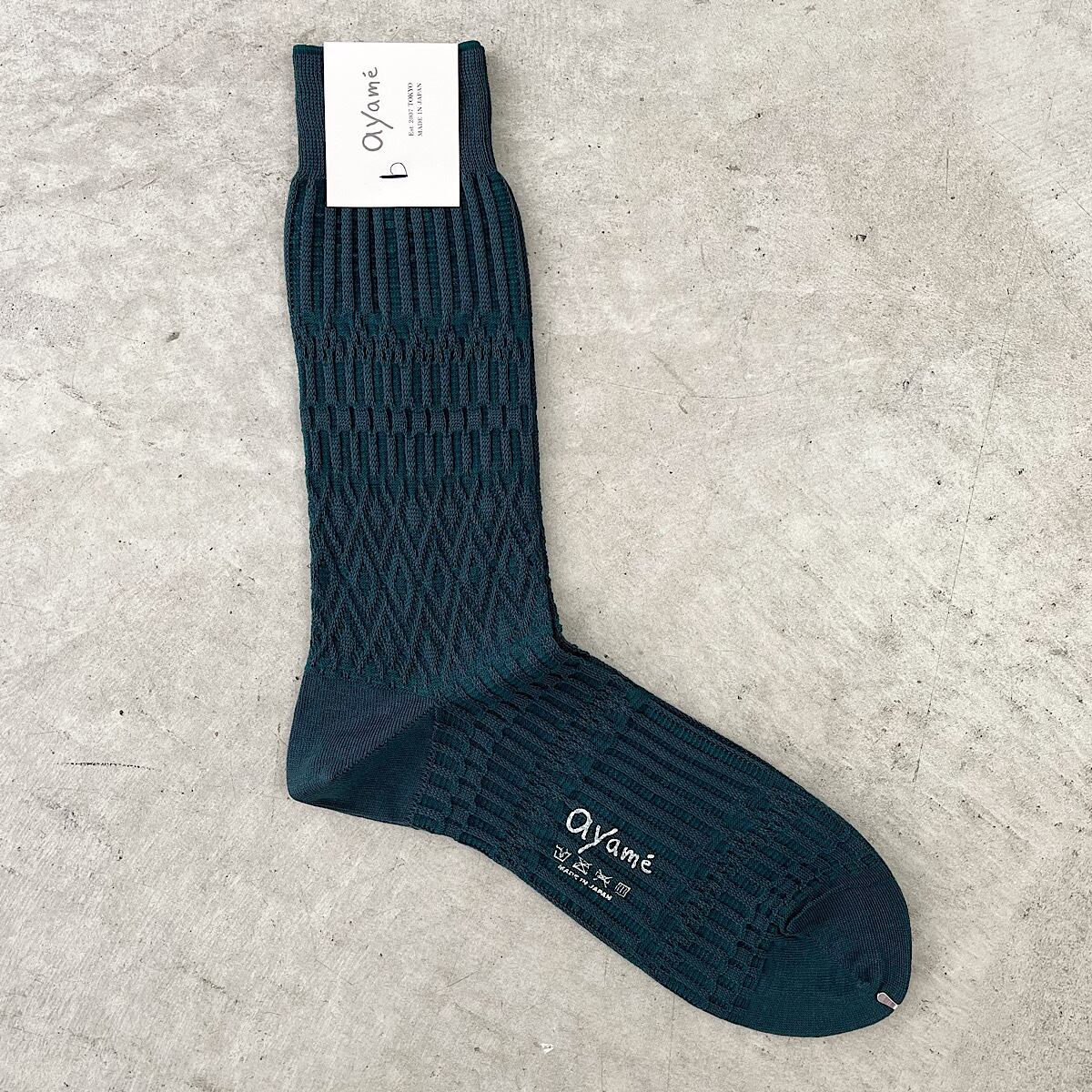 Ayamé / 【25-28cm】Basket Lunch solid color socks AYM201SLD