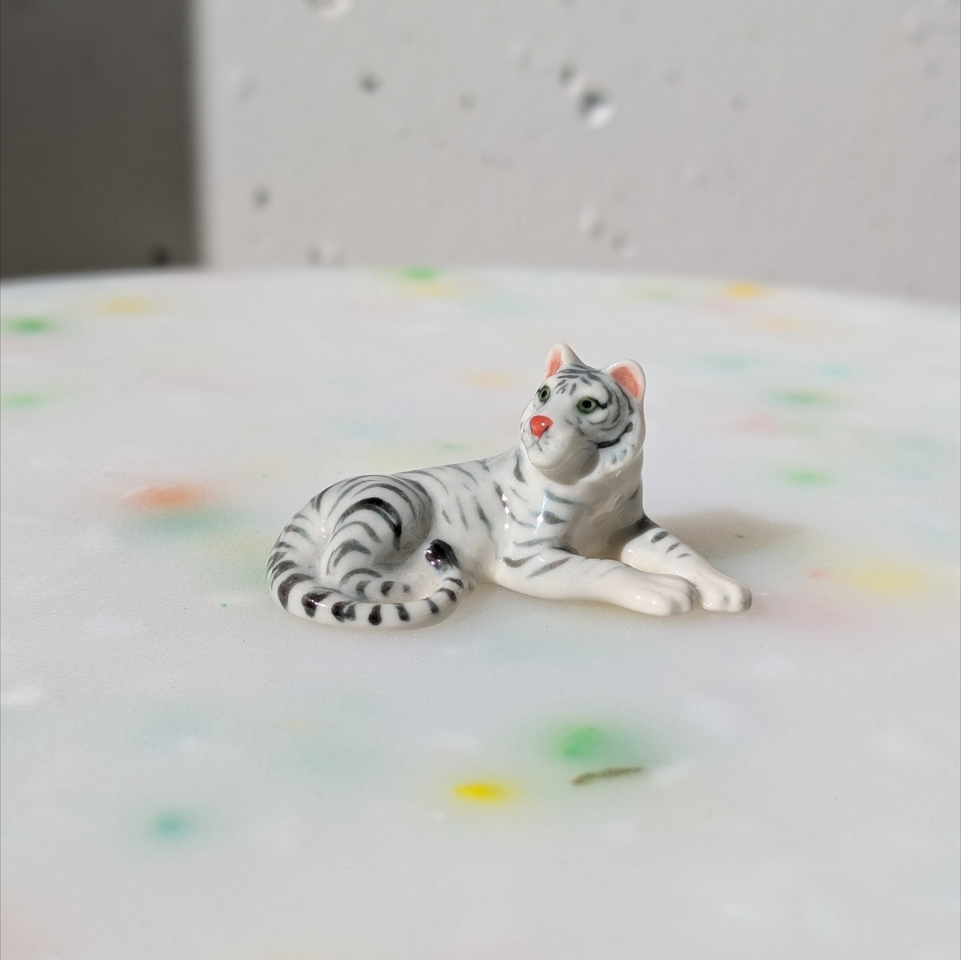 【ミニチュア陶器】White Tiger