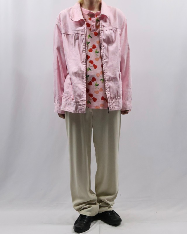 coloring zip up denim jacket